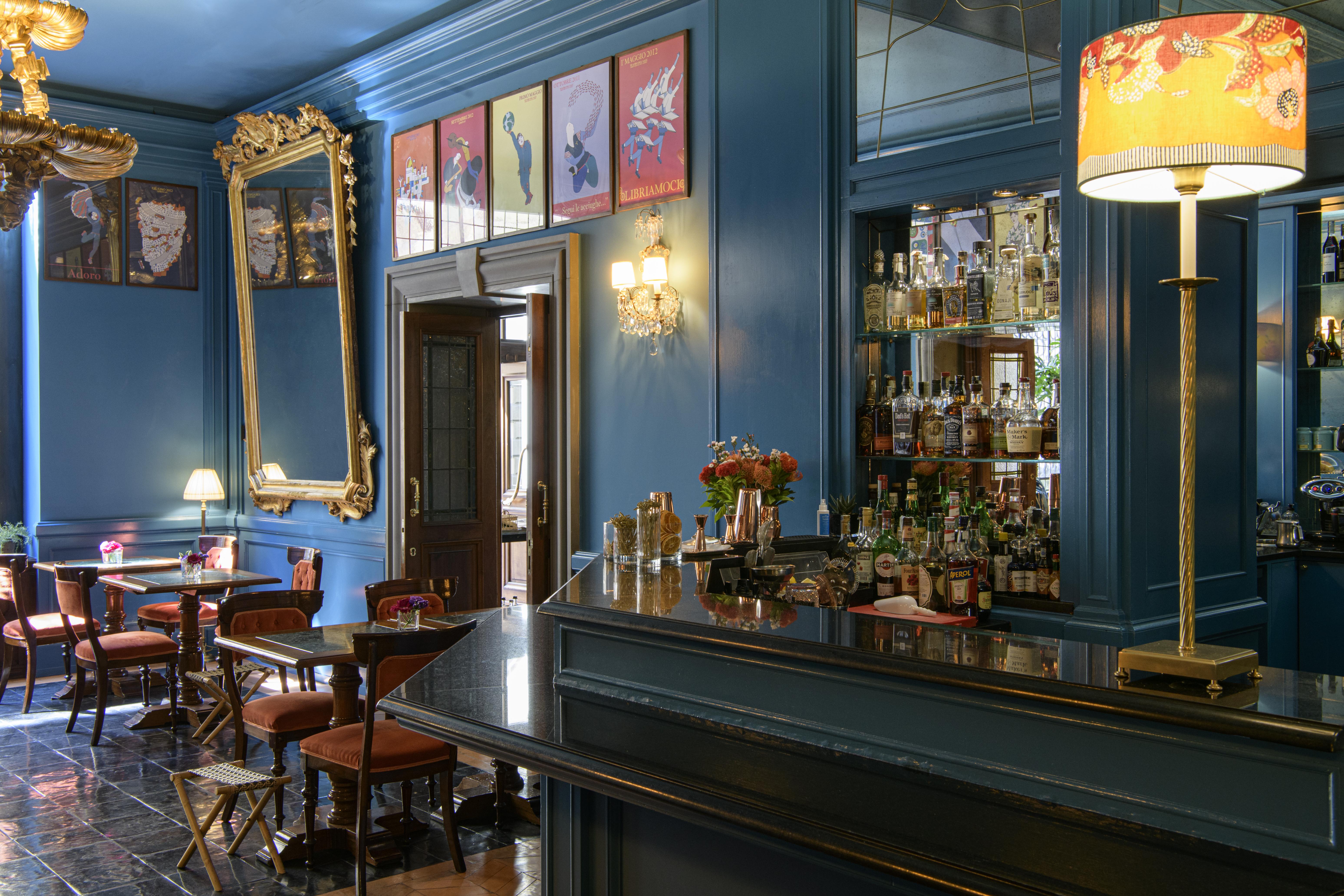 Helvetia&Bristol Firenze - Starhotels Collezione Экстерьер фото The Blue Bar